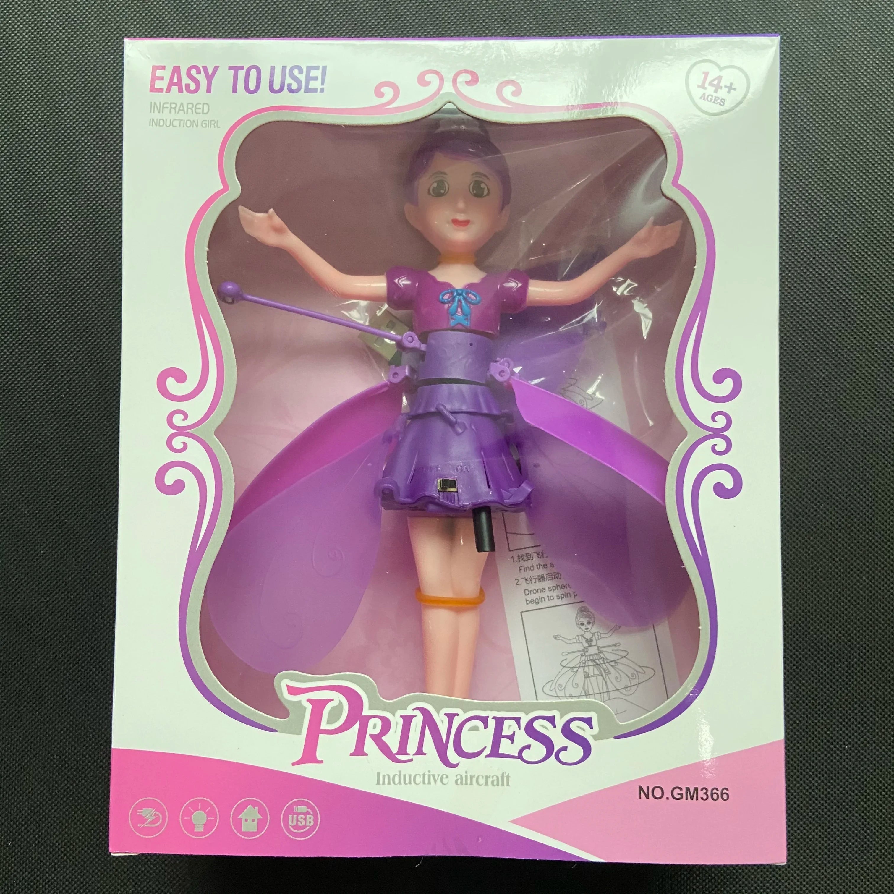 Elf Fairy Flying Gesture Toy – Induction Helicopter Luminous Flying Doll for Kids Christmas Gift