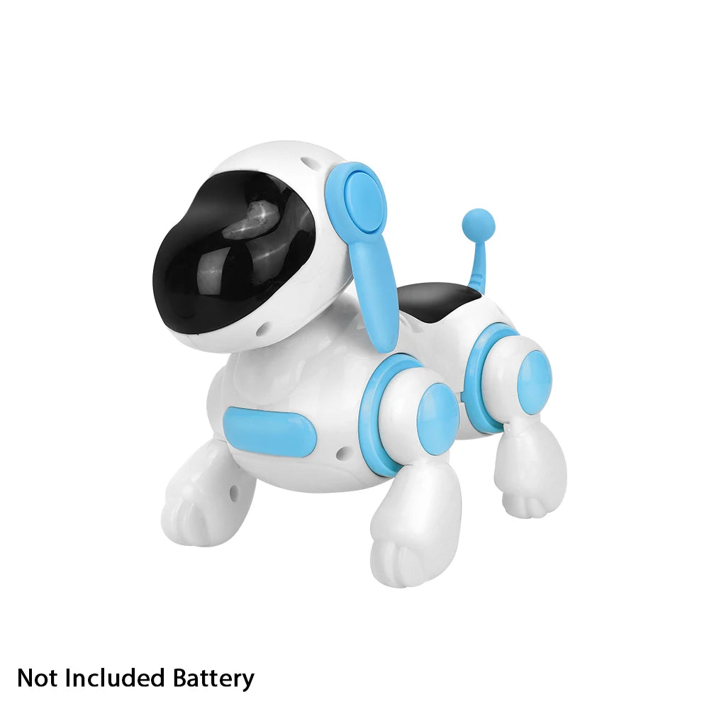 Smart Interactive Robotic Dog – Simulated Walking, Lights, Sound, Music, Educational Crawling & Singing Toy for Kids