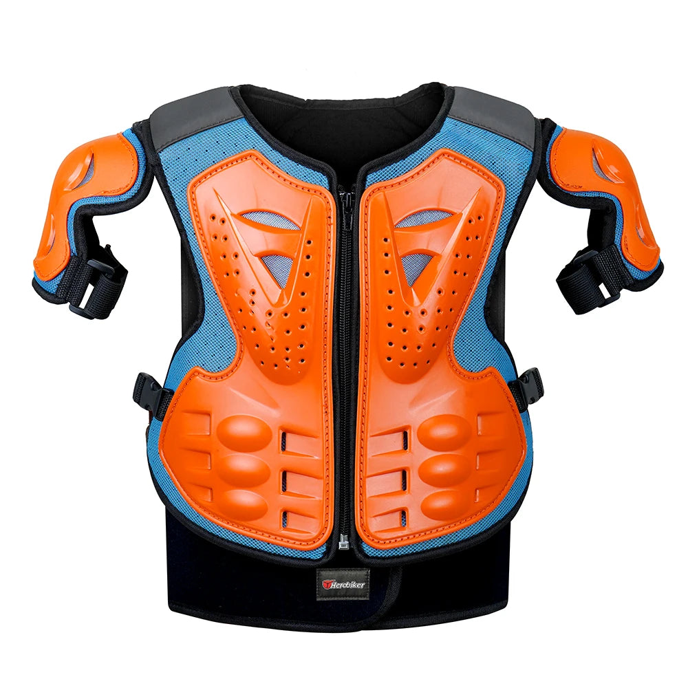 Kids Motocross Motorcycle Protective Armor Set – Body Vest & Kneepads fo