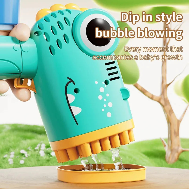 Hole Dinosaur Bubble Machine Toy | Automatic Bubble Blower for Kids | Outdoor Party Gift -40