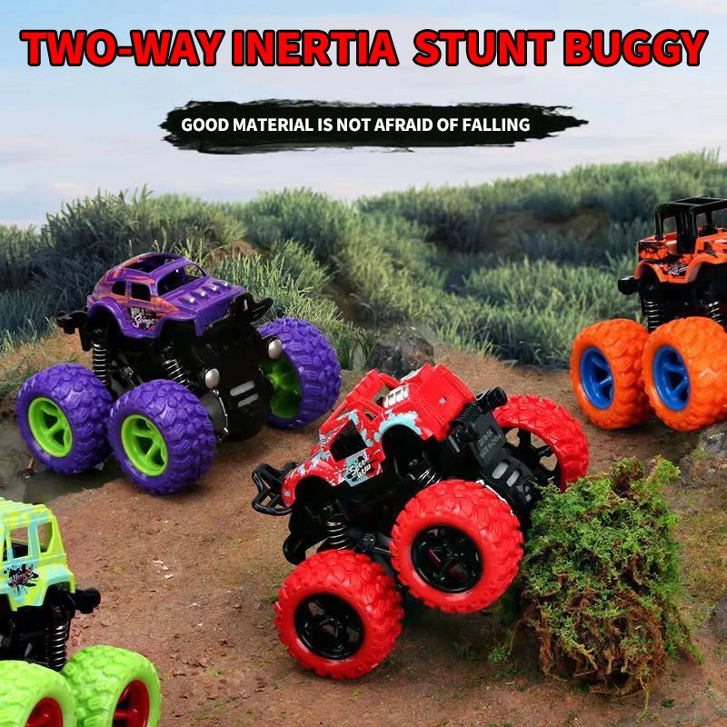 Inertial Off-Road 4WD Stunt Car – 360° Rotating Climbing Vehicle, Shockproof & Fall-Resistant Toy Truck for Kids