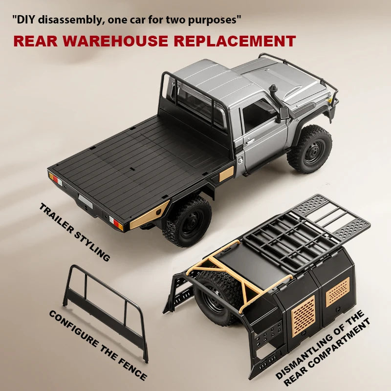 1/12 ZWN MN82 LC79 4WD RC Pickup Truck – Off-Road Climbing Remote Control Car
