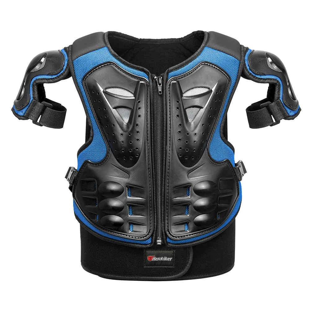 Kids Motocross Motorcycle Protective Armor Set – Body Vest & Kneepads fo