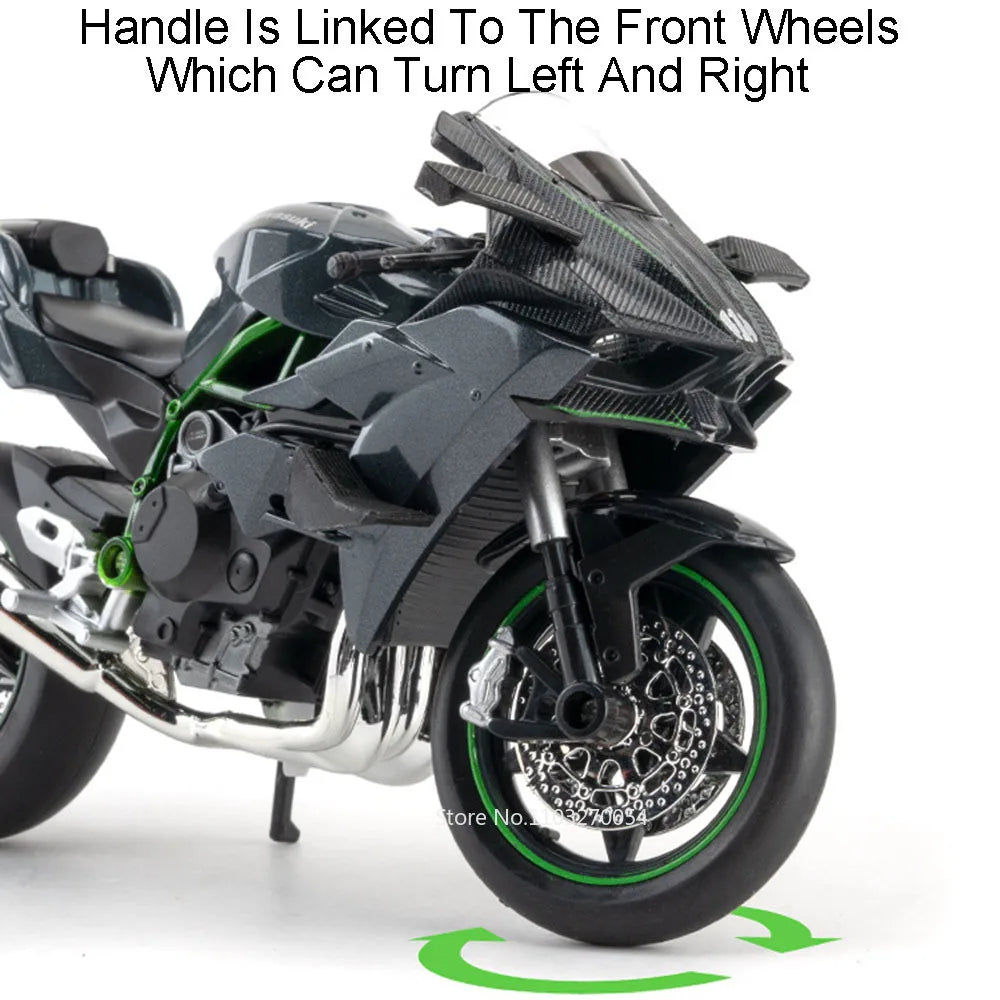 1:12 Kawasaki H2R / BMW S1000RR Diecast Alloy Motorcycle Toy Model