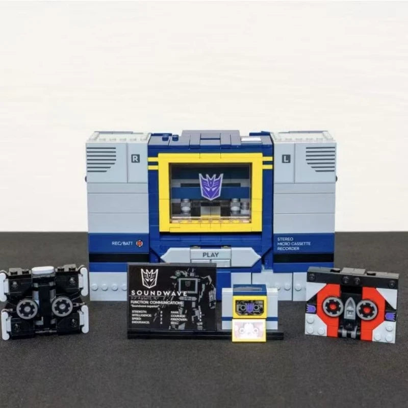 Robot Soundwave Building Blocks Set – Assembly Brick Model Toy for Kids