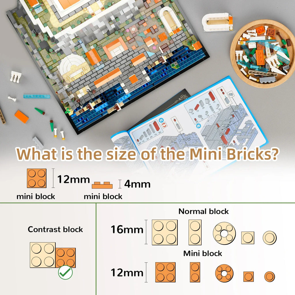 Acropolis of Athens Mini Building Blocks – 1752 PCS Educational Architecture Model Set