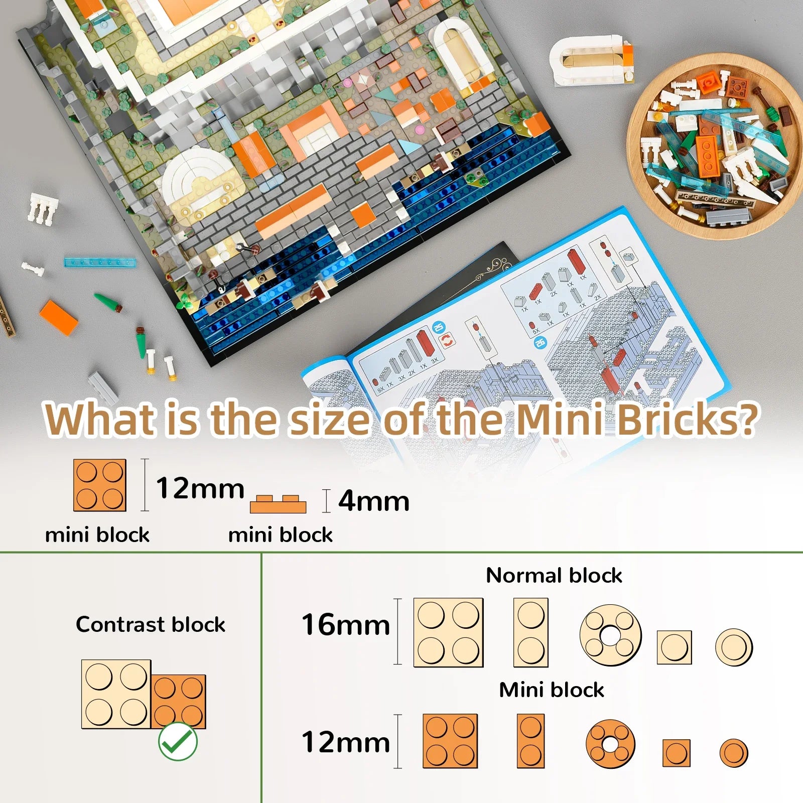 Acropolis of Athens Mini Building Blocks – 1752 PCS Educational Architecture Model Set