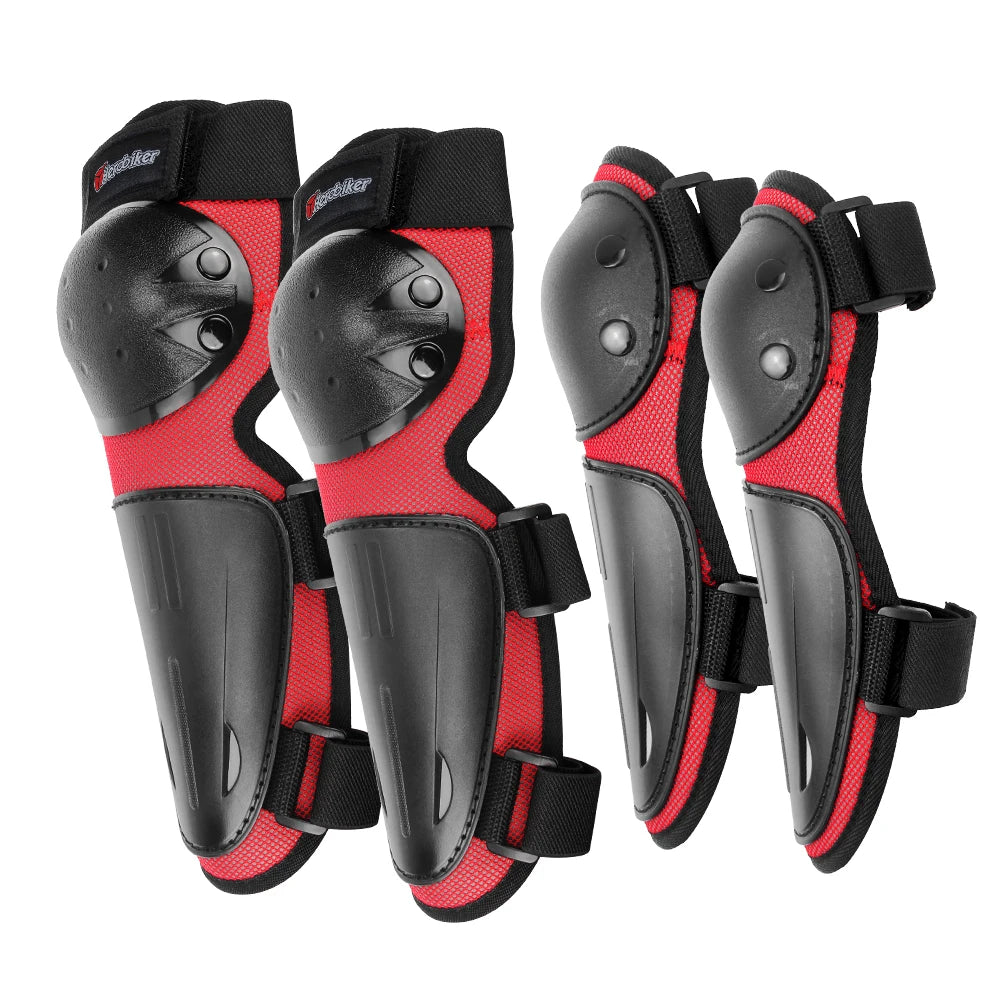 Kids Motocross Motorcycle Protective Armor Set – Body Vest & Kneepads fo