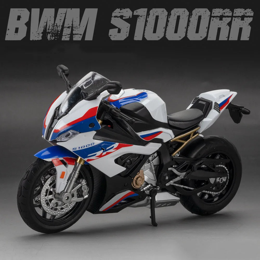 1:12 Kawasaki H2R / BMW S1000RR Diecast Alloy Motorcycle Toy Model