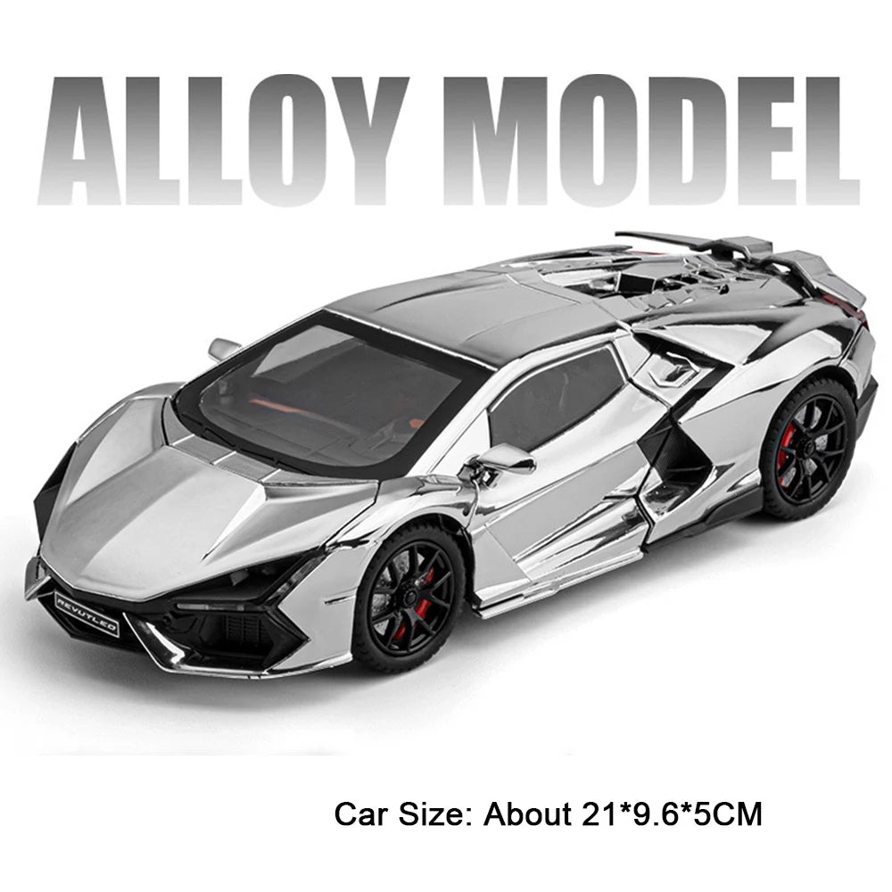 1:24 REVUELTO Diecast Supercar – Alloy Model with Sound, Light & Pull-Back