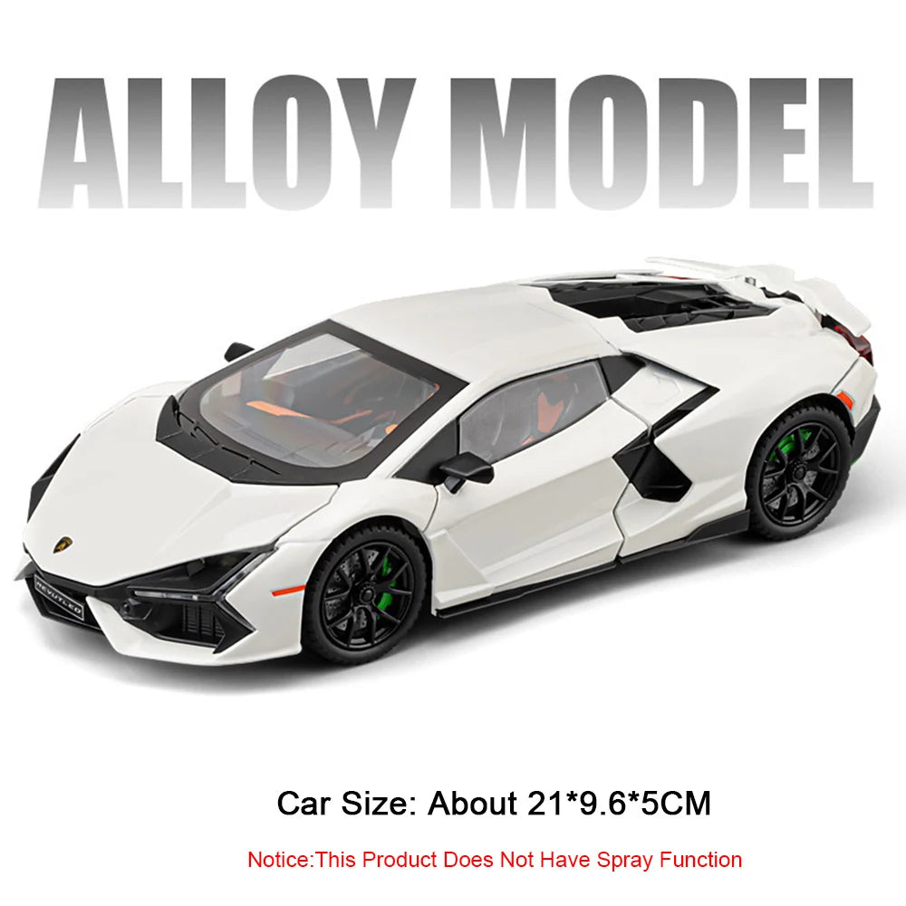 1:24 REVUELTO Diecast Supercar – Alloy Model with Sound, Light & Pull-Back