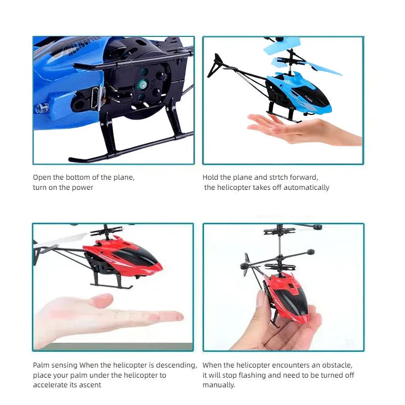 Rechargeable Mini RC Drone for Kids | Safe & Fall-Resistant Helicopter Toy | Remote Control Aircraft