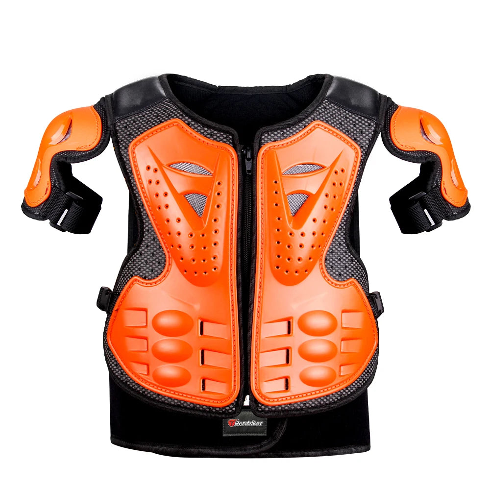 Kids Motocross Motorcycle Protective Armor Set – Body Vest & Kneepads fo