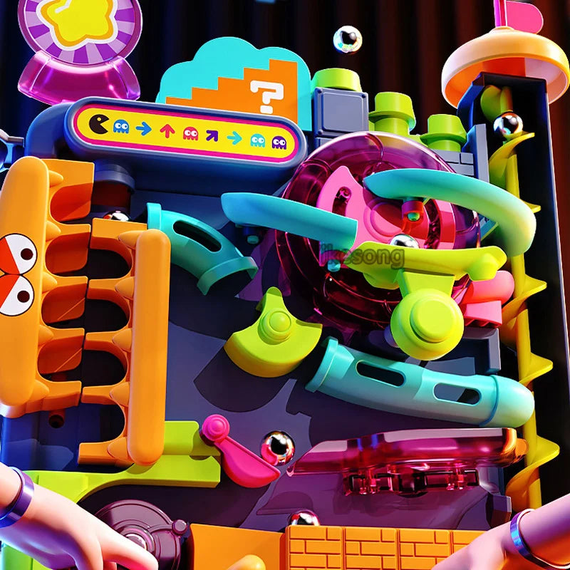 Montessori Rolling Ball Track Toy – Educational Activity Game for Kids