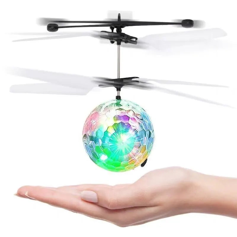 Induction Floating Crystal Ball Toy | Colorful LED Gyroscope Hover Ball for Kids