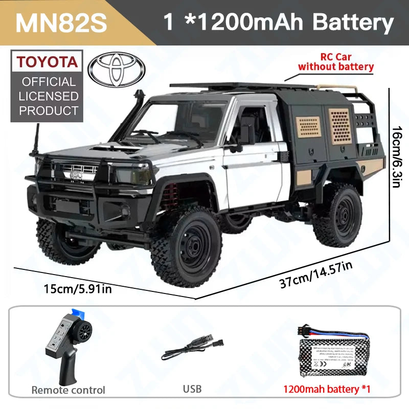 1/12 ZWN MN82 LC79 4WD RC Pickup Truck – Off-Road Climbing Remote Control Car