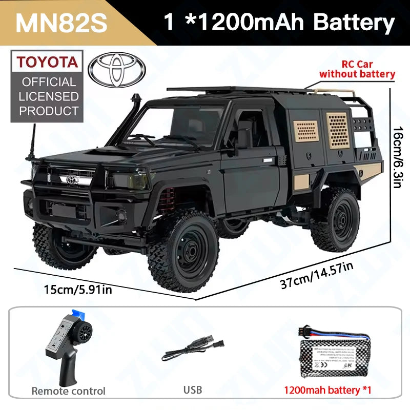 1/12 ZWN MN82 LC79 4WD RC Pickup Truck – Off-Road Climbing Remote Control Car
