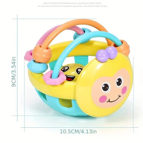 Baby Catch Ball Rattle Toy | Soft Bendy Grasp Ball with Bell for Infants 0–12 Months