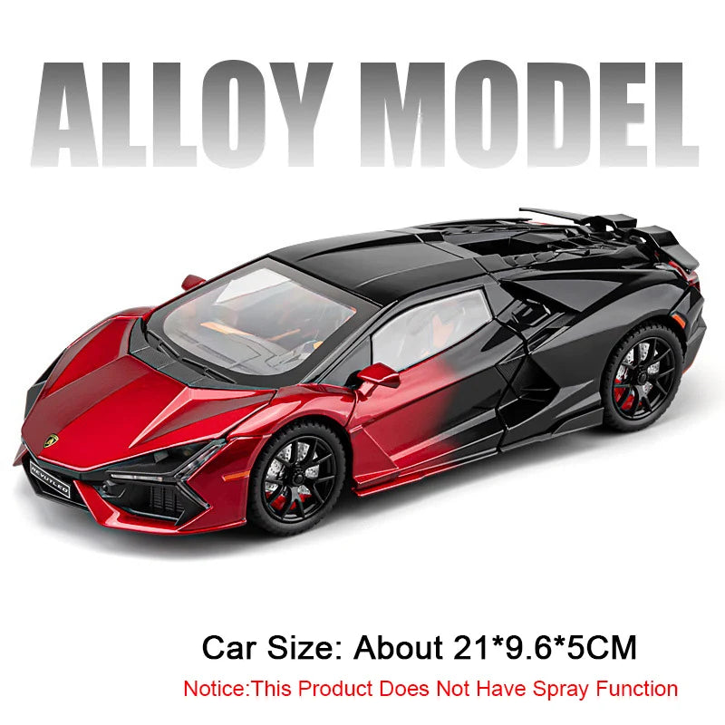 1:24 REVUELTO Diecast Supercar – Alloy Model with Sound, Light & Pull-Back