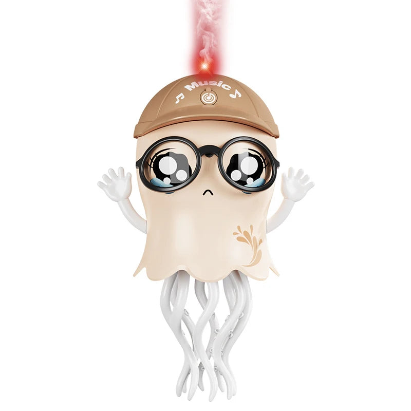 Dancing Electric Jellyfish Toy with Lights & Music | Automatic Obstacle Avoidance | Crawling & Walking Interactive Toy for Kids