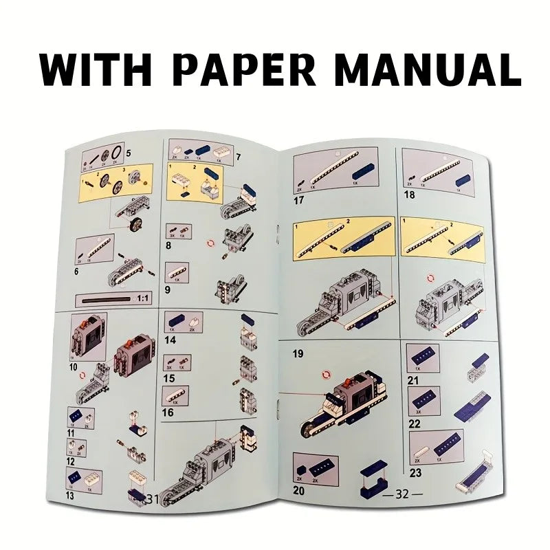 STEM Programming Building Blocks Set – Technical Parts & Power Functions for Kids