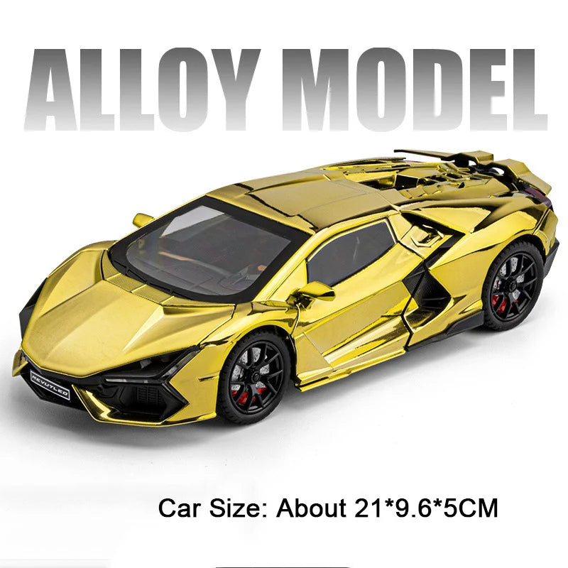 1:24 REVUELTO Diecast Supercar – Alloy Model with Sound, Light & Pull-Back