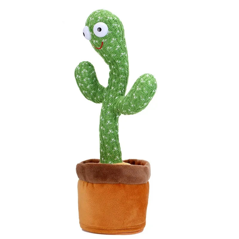 Dancing Talking Cactus Toy | Repeat Voice, Sing & Dance Plush Interactive Toy for Kids