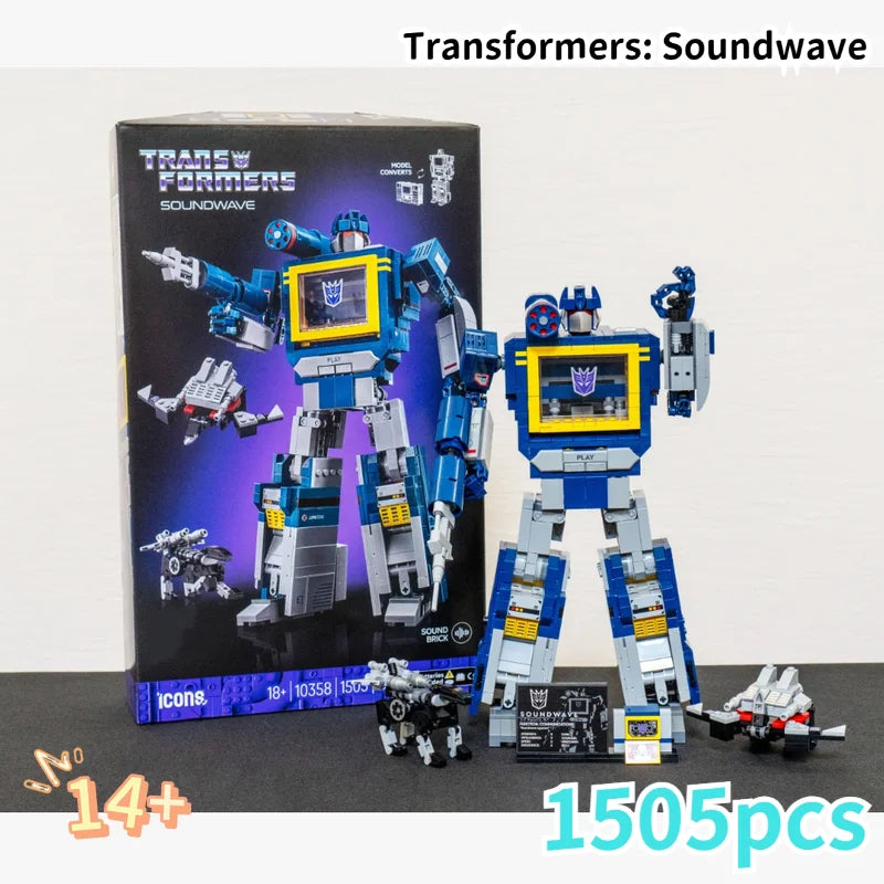 Robot Soundwave Building Blocks Set – Assembly Brick Model Toy for Kids