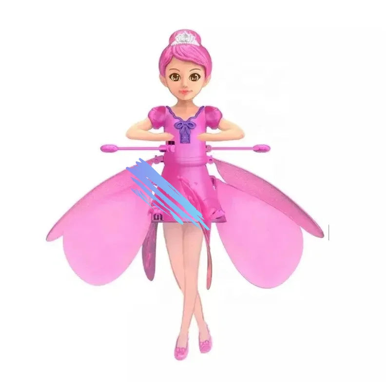 Elf Fairy Flying Gesture Toy – Induction Helicopter Luminous Flying Doll for Kids Christmas Gift