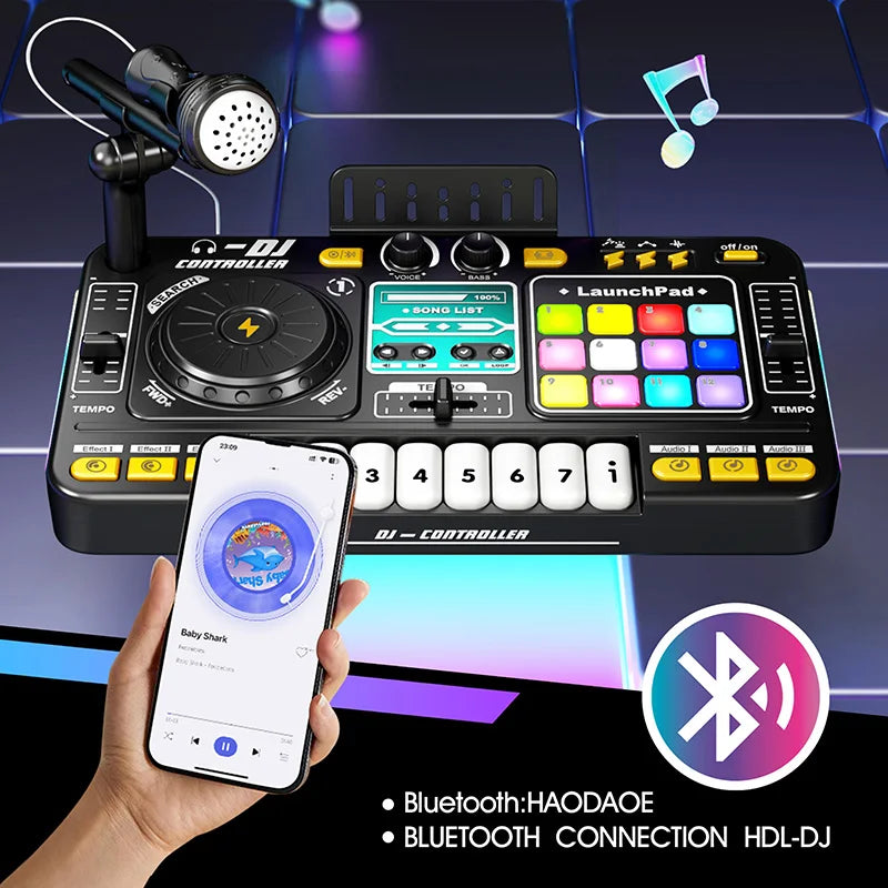 Kids DJ Mixer Toy – Multifunctional Music Controller with Effects 🎵