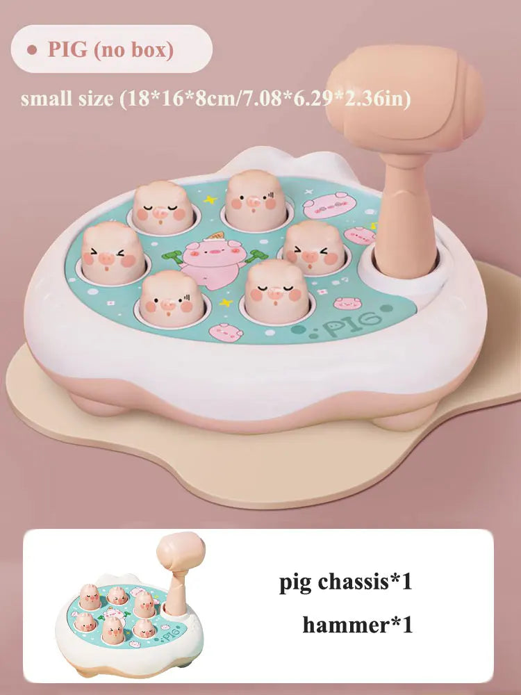 Duck/Frog/Pig Montessori Baby Toy – Educational Hammer Puzzle Game for Toddlers 12–24 Months – Fine Motor Skills & Learning Gift for Boys & Girls