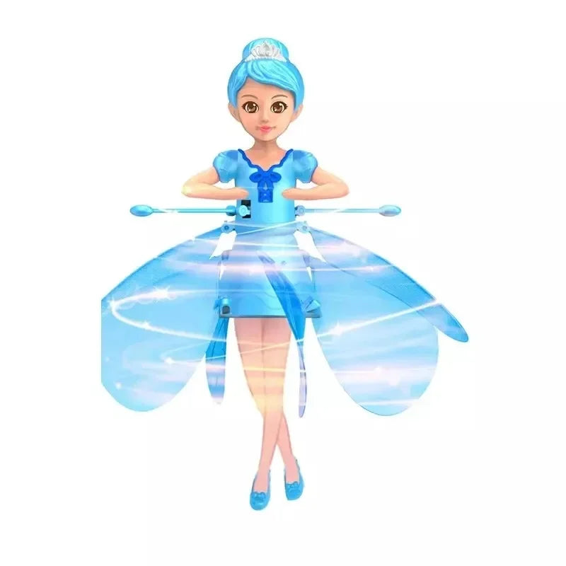 Elf Fairy Flying Gesture Toy – Induction Helicopter Luminous Flying Doll for Kids Christmas Gift