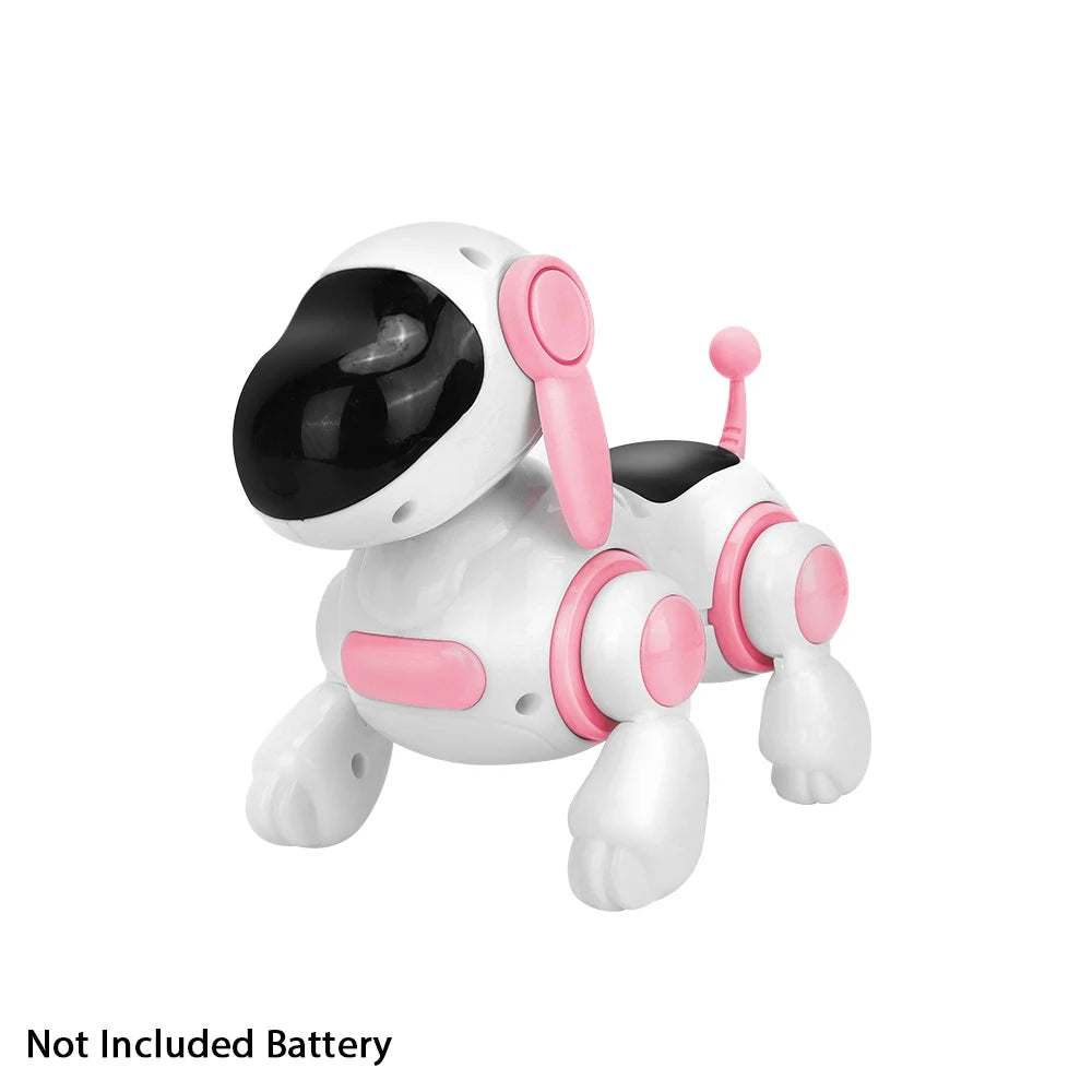 Smart Interactive Robotic Dog – Simulated Walking, Lights, Sound, Music, Educational Crawling & Singing Toy for Kids