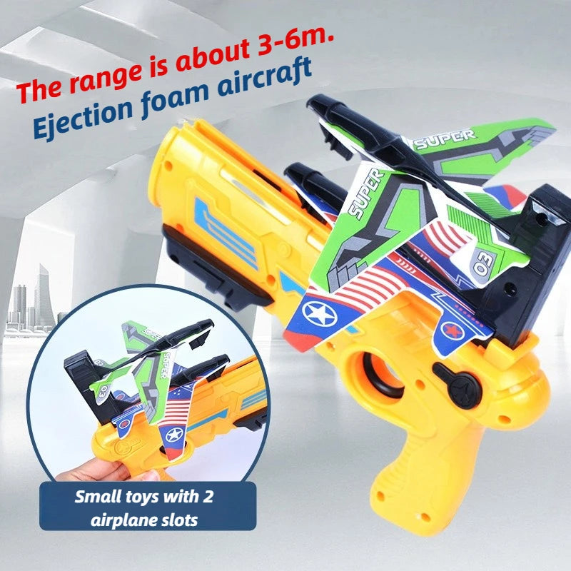 Foam Airplane Launcher Toy for Kids – Hand Launch Catapult Plane, Outdoor Flying Game, Parent-Child Activity Sports Toy, Gift for Boys & Girls