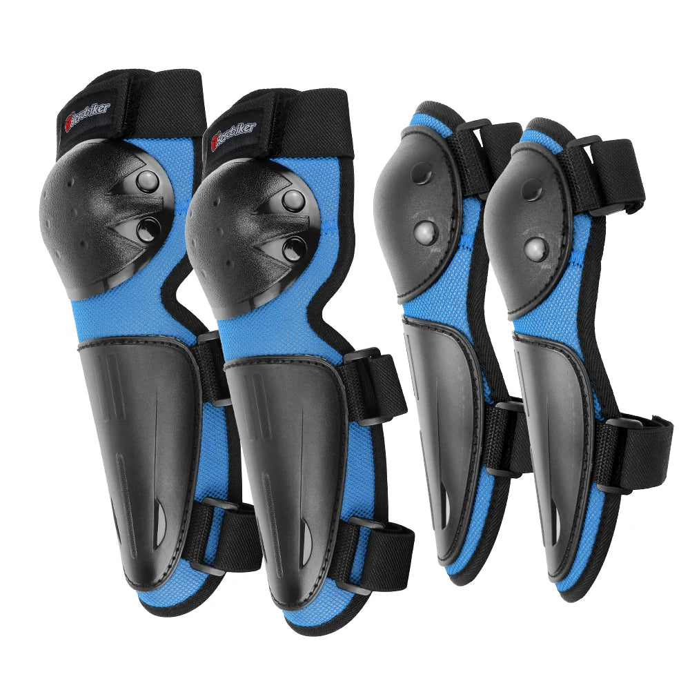 Kids Motocross Motorcycle Protective Armor Set – Body Vest & Kneepads fo