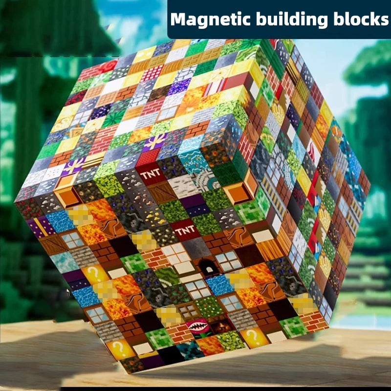 Magnetic Building Blocks Set with Storage Box – Kids’ DIY Assembly Toy