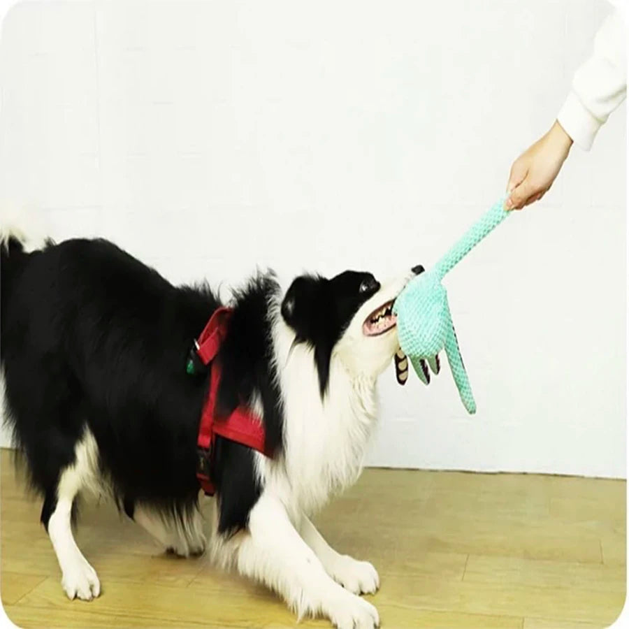 Interactive Plush Octopus Dog Toy with Sound | Durable Bite-Resistant Pet Toy for Small & Large Dogs