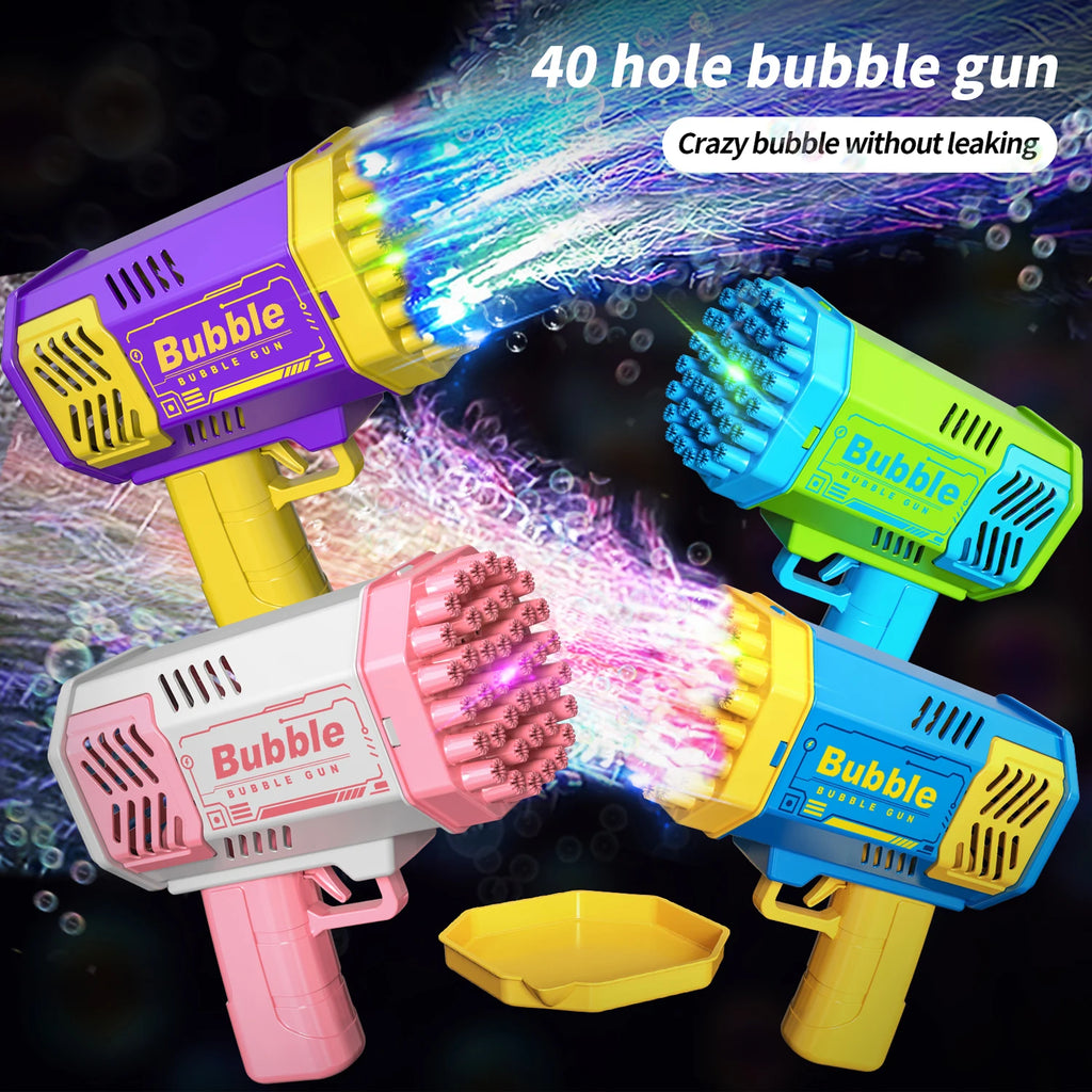 Hole Bubble Machine with LED | Automatic Bubble Blower (No Battery) | Outdoor Kids Bubble Toy | Manual Bubble Maker for Parties & Play-40