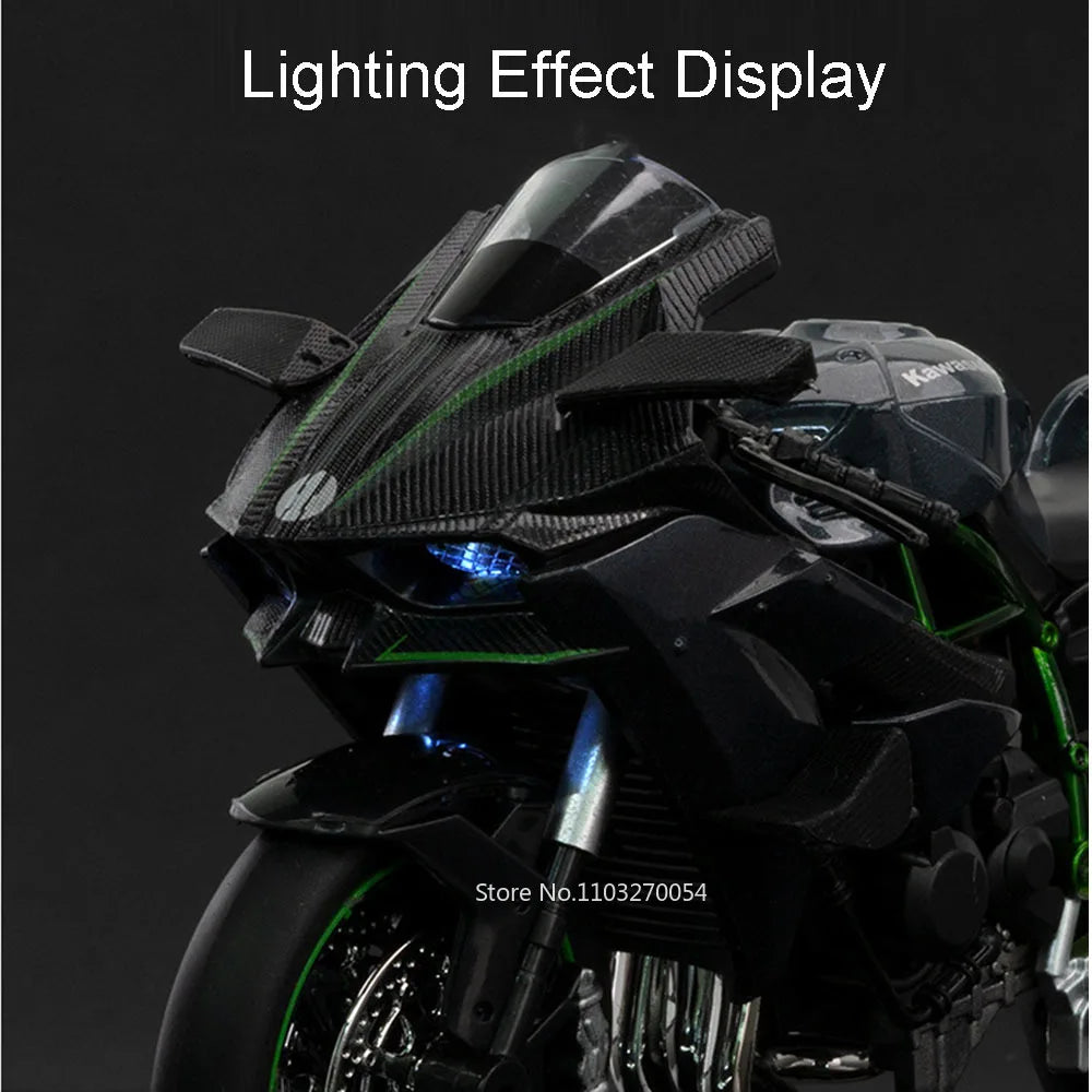 1:12 Kawasaki H2R / BMW S1000RR Diecast Alloy Motorcycle Toy Model