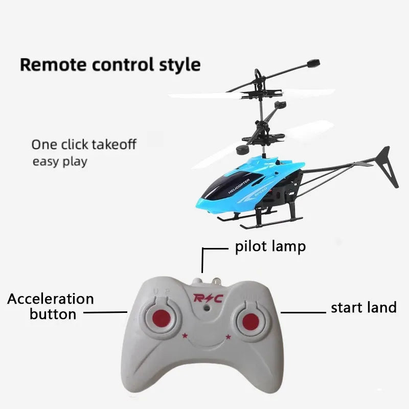Rechargeable Mini RC Drone for Kids | Safe & Fall-Resistant Helicopter Toy | Remote Control Aircraft