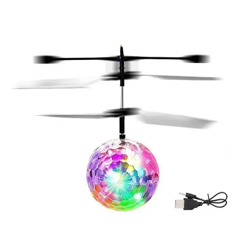 Induction Floating Crystal Ball Toy | Colorful LED Gyroscope Hover Ball for Kids