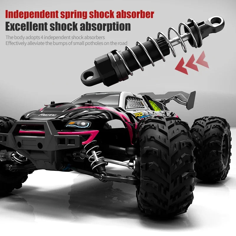 SCY 16102 1:16 4WD RC Car – 50KM/H High-Speed Drift Truck with LED Lights