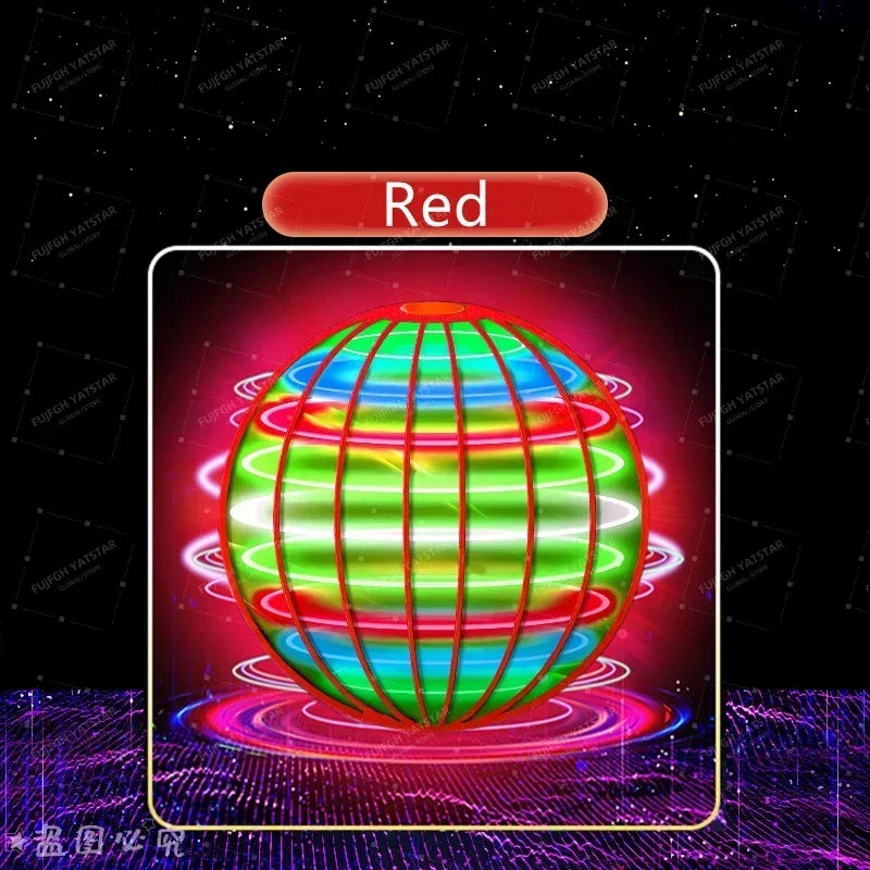 Hand Controlled Flying Ball Toy with LED Lights | 360° Rotating Cosmic Globe for Kids