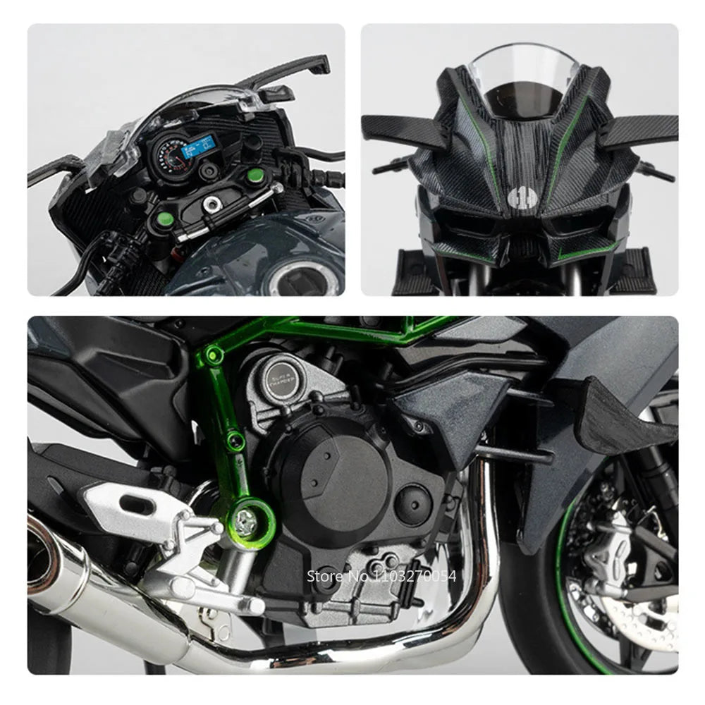 1:12 Kawasaki H2R / BMW S1000RR Diecast Alloy Motorcycle Toy Model
