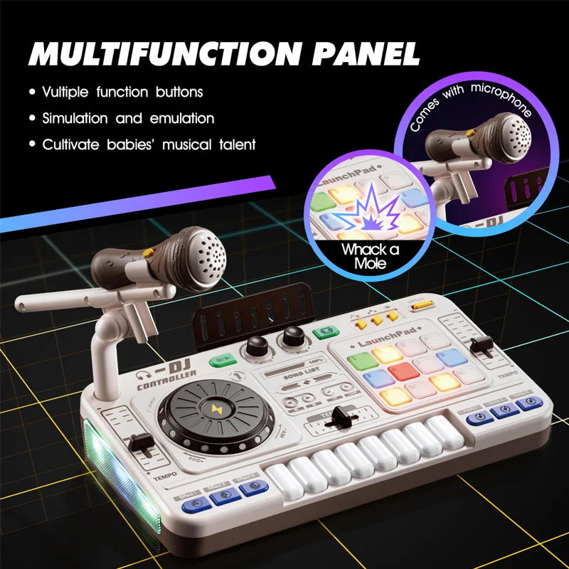 Kids DJ Mixer Toy – Multifunctional Music Controller with Effects 🎵