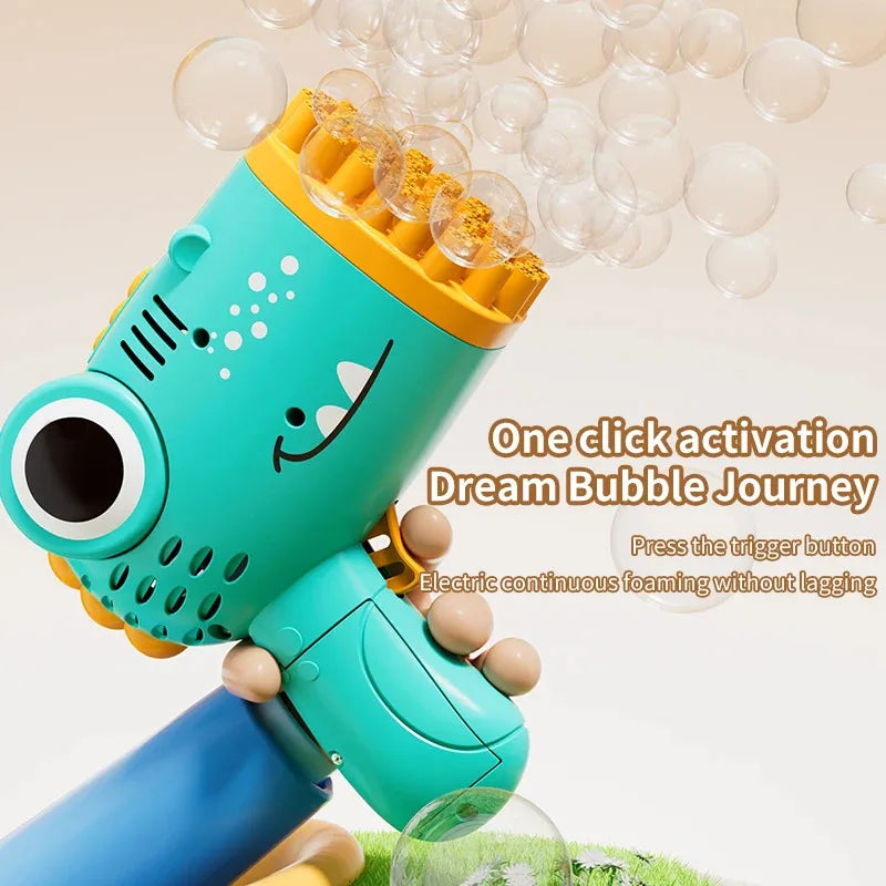 Hole Dinosaur Bubble Machine Toy | Automatic Bubble Blower for Kids | Outdoor Party Gift -40