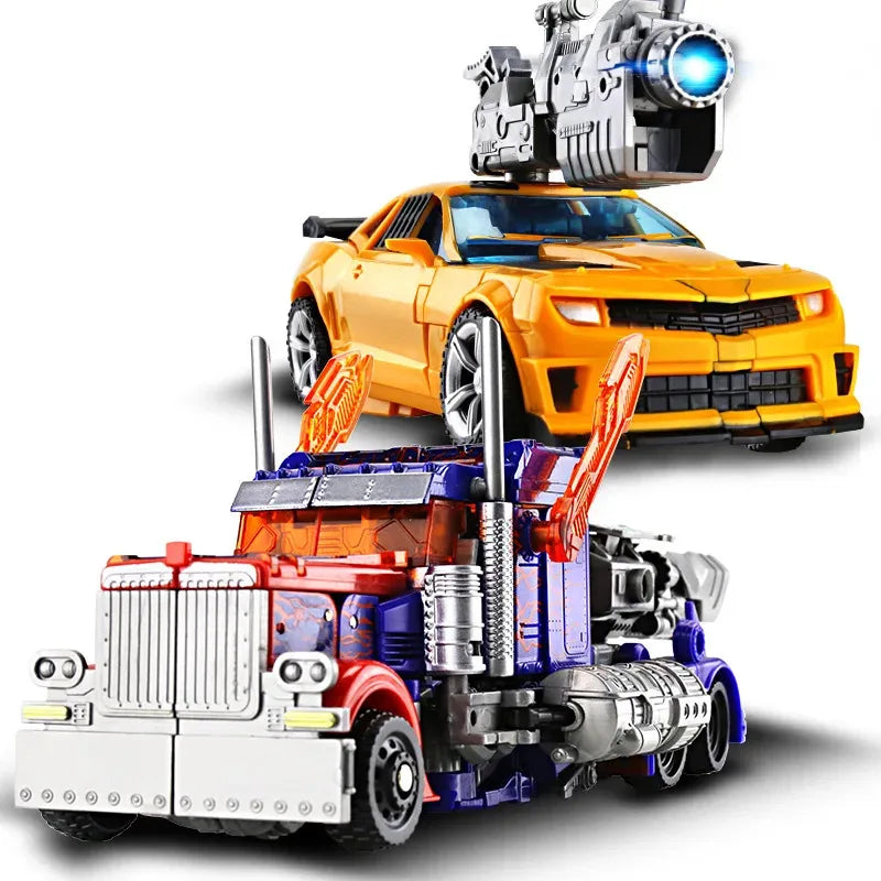 Robot Car Action Figure – Alloy & Plastic Transforming Toy for Kids