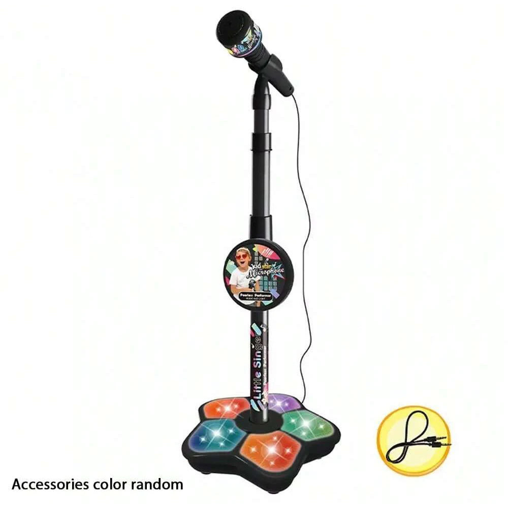 Kids Karaoke Microphone Stand – Portable Music Singing Toy, Adjustable Height