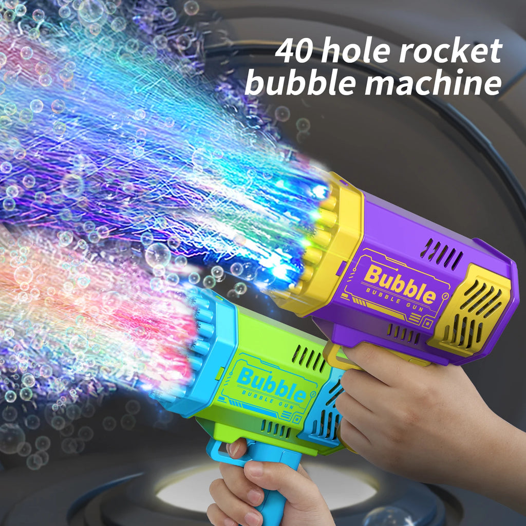 Hole Bubble Machine with LED | Automatic Bubble Blower (No Battery) | Outdoor Kids Bubble Toy | Manual Bubble Maker for Parties & Play-40