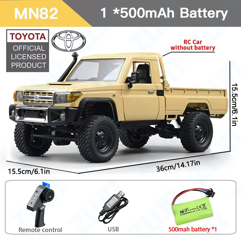 1/12 ZWN MN82 LC79 4WD RC Pickup Truck – Off-Road Climbing Remote Control Car